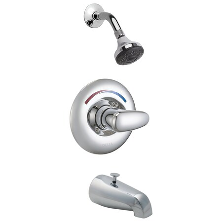 Delta Shower Head Kit, Chrome, Wall T13H232